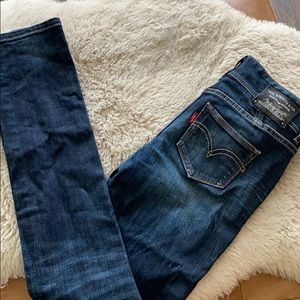 Levi’s skinny faded jeans